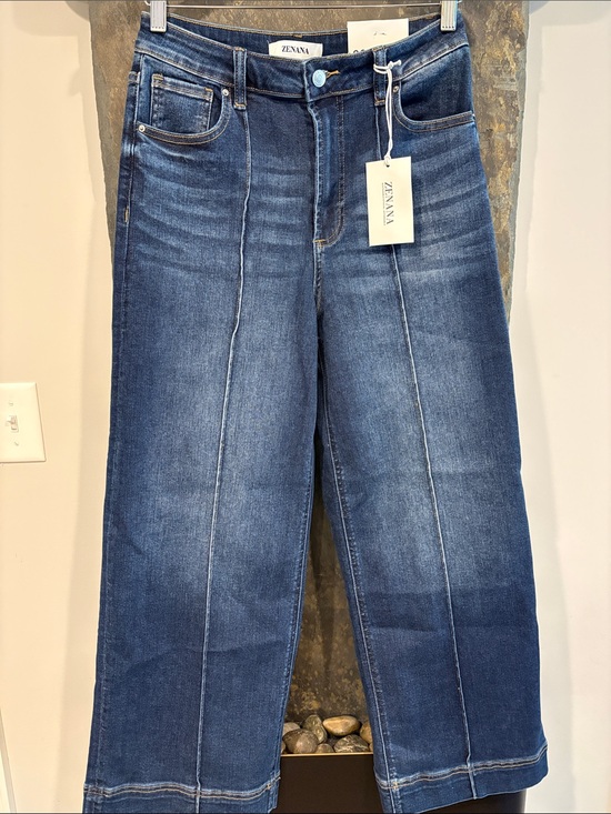 Zenana Outfitters Denim - NWT Zenana Outfitters Deep Blue Flare Wide-Leg Jeans